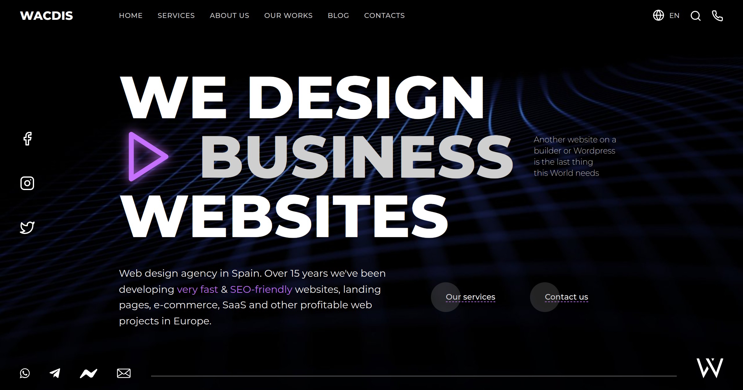 Diseñamos páginas web para negocio y comercios