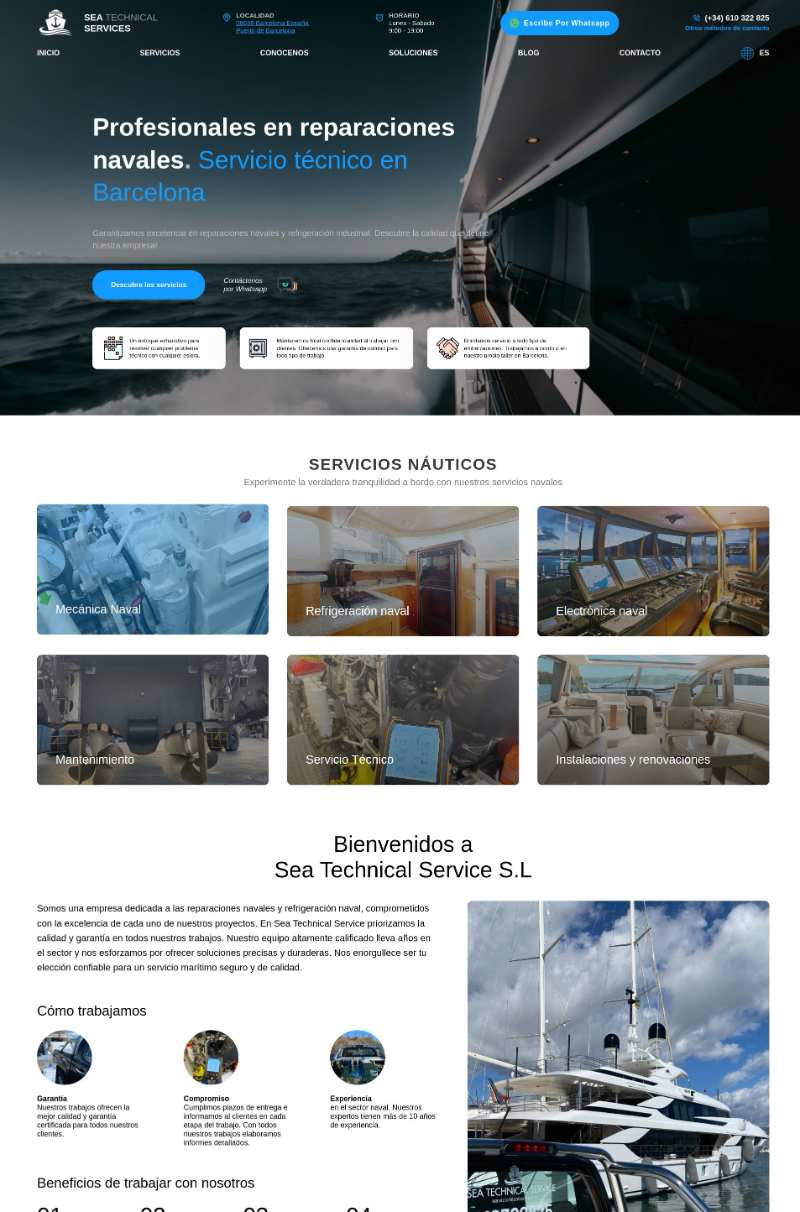 Sitio web de Servicio Técnico Marítimo