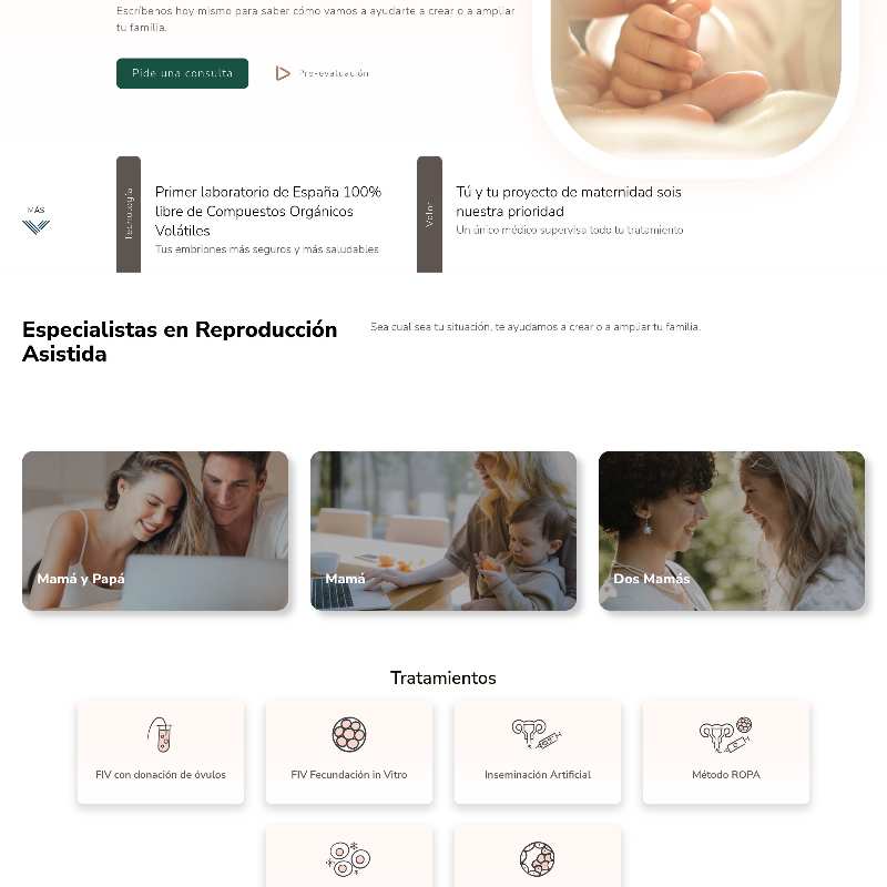 Background for NatuVitro Fertility Clinic Website