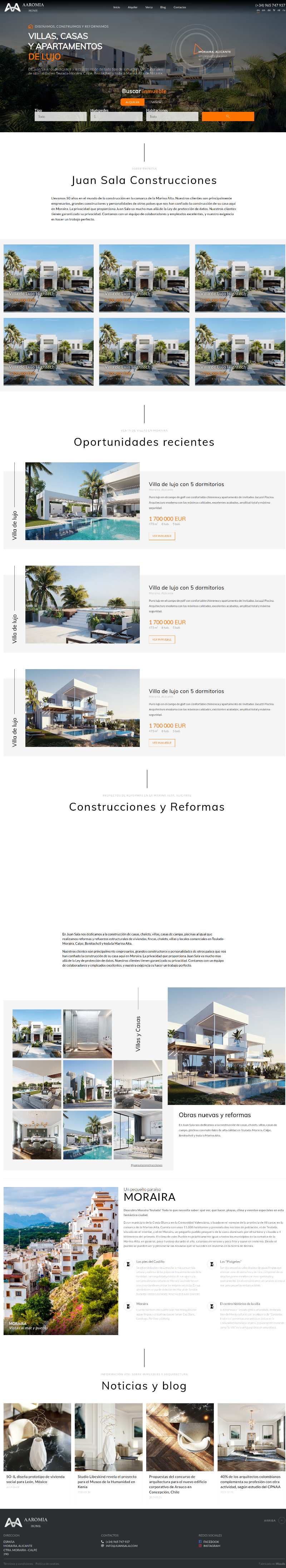 Real Estate Website Design for Aaromia