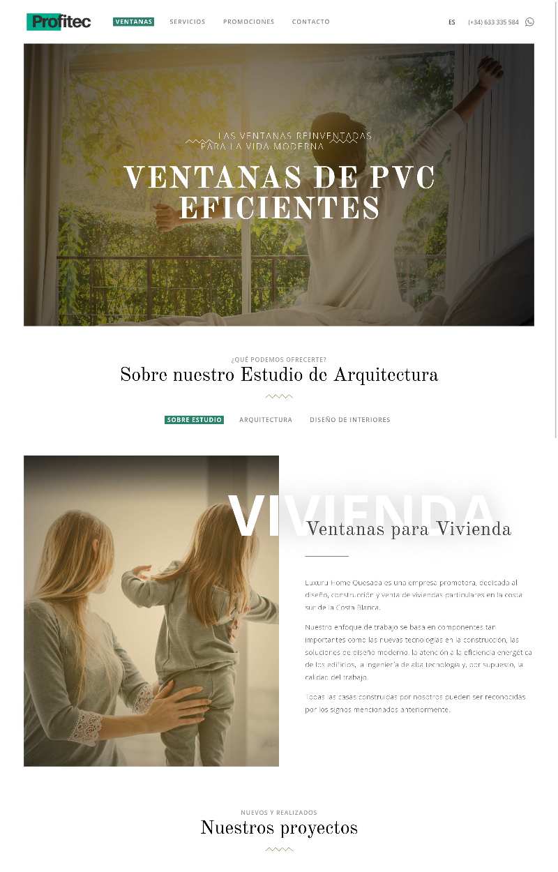 Profitec PVC Windows Website