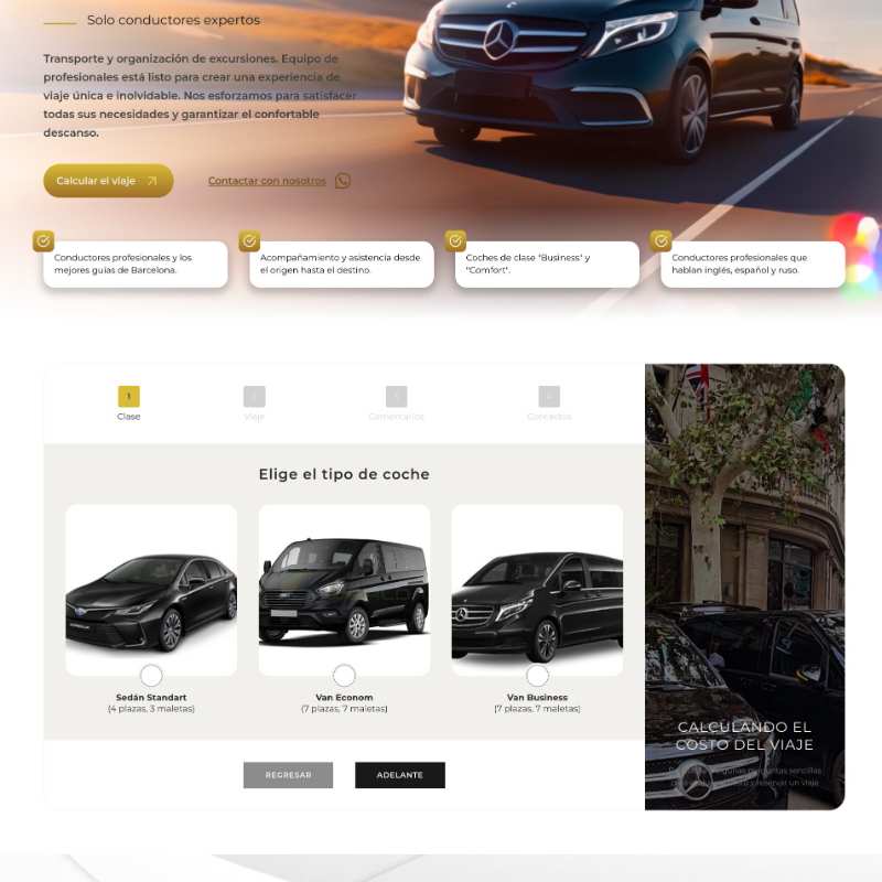 Custom Website for Transfer Company
